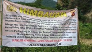 Larangan Tambang Ilegal di Klapanunggal Bogor: Penegakan Hukum atau Formalitas?