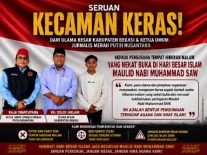 Peringatkan Maulid Nabi Ternodai Oleh Banyaknya Tempat Hiburan Malam Yang Buka di Kabupaten Bekasi, Peringatan Keras Bagi Para Pengusaha THM